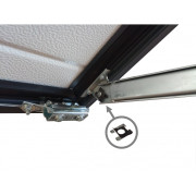 Clips pour bras de porte basculante