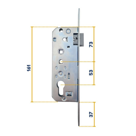 Serrure pour portillon de porte de garage basculante Hörmann 874426 Serrure pour portillon de porte de garage basculante Hörmann 874426