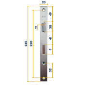 Serrure pour portillon de porte de garage basculante Hörmann 874426