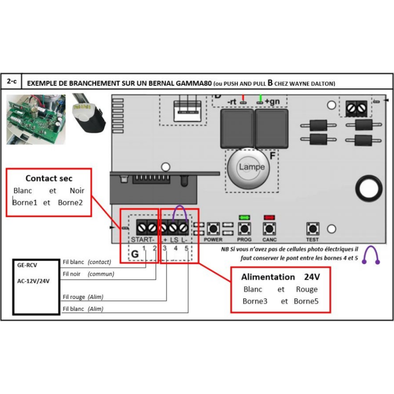 Récepteur Universel pour motorisation de porte de garage avec télécommandes