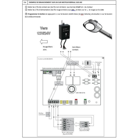 Récepteur Universel pour motorisation de porte de garage avec télécommandes