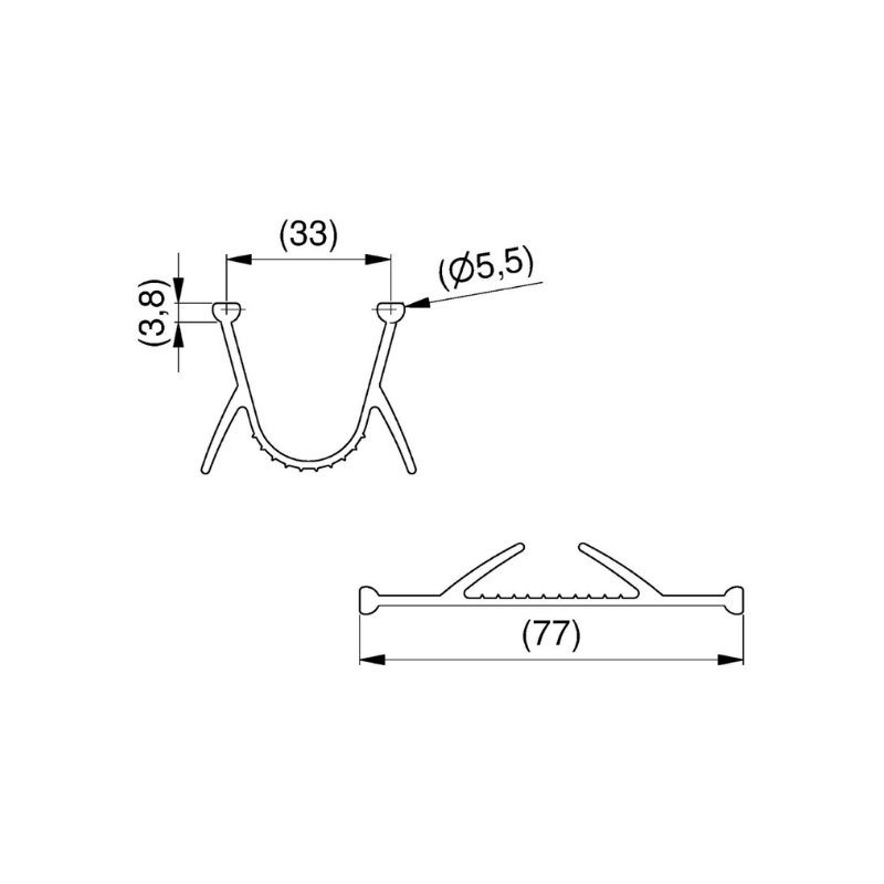 Côte Joint bas pour porte de garage sectionnelle La Toulousaine