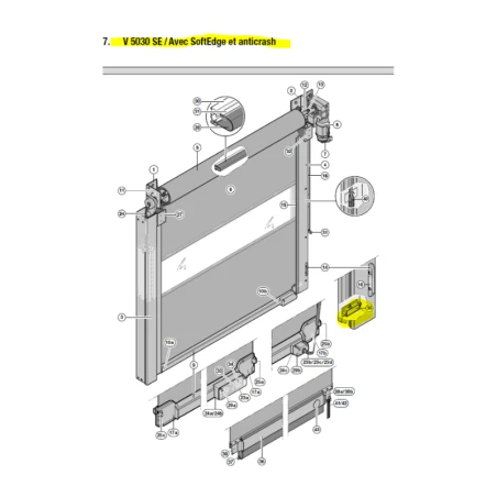 Boîtier de transmission pour porte de garage rapide enroulable Hörmann Boîtier de transmission pour porte de garage rapide enroulable Hörmann