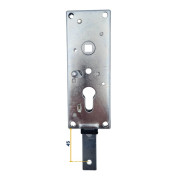 Serrure de porte sans cylindre à verrouillage vertical Normstahl H700110