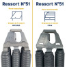 Ressorts n°51 d'une portes de garage basculantes DL Novoferm NFF12082