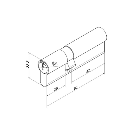 Plan cylindre pour porte de garage