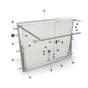 Kit montant d'huisserie pour porte de garage Novoferm