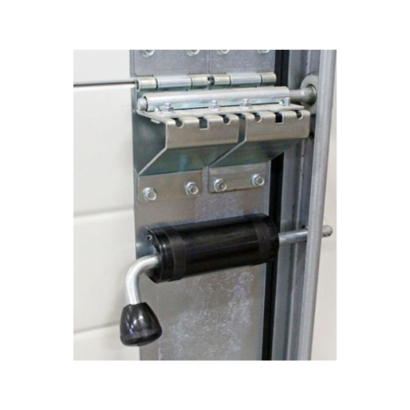 Vue posé verrou latéral pour porte de garage