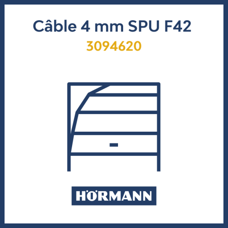 Câble traction 4 mm porte SPU F42