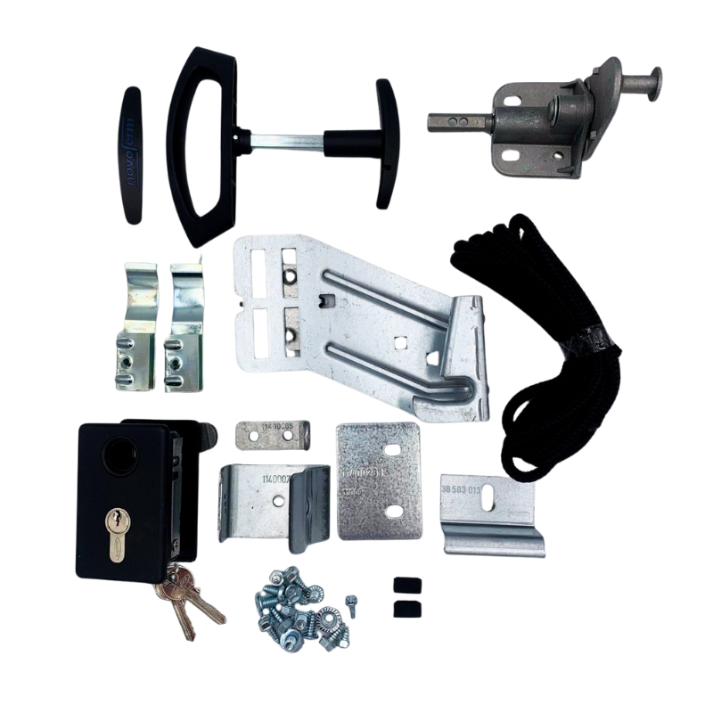 Kit Serrure Droite de porte sectionnelle Iso 45 Novoferm