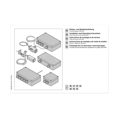 Notice Récepteur HER 4 Hormann 868 MHz pour porte de garage