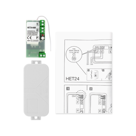 Notice Récepteur HET 24 868 MHz Hormann pour porte de garage