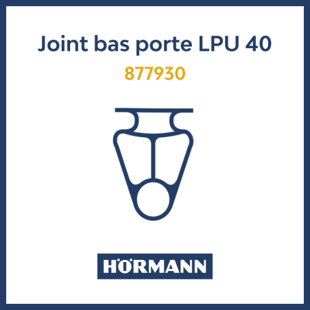Joint bas de porte sectionnelle LPU 40