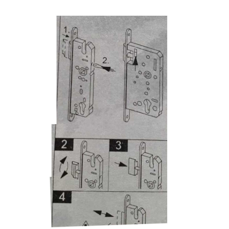 Serrure encastrée à profilé tubulaire (40 / 92 / 9), pêne tournant, KFV Tubauto 3095108