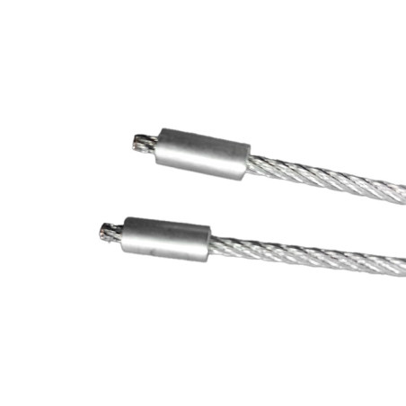 Câble Double Tubauto Ferrure Z longueur 2365mm pour porte de hauteur 1875mm