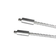 Câble Double Tubauto Ferrure Z longueur 2365mm pour porte de hauteur 1875mm