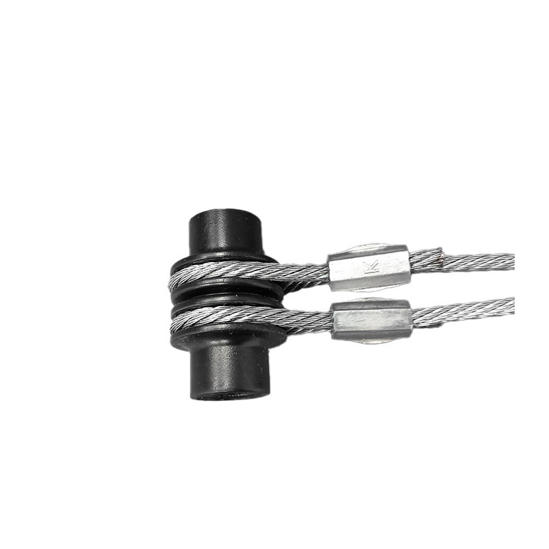 Câble Double Tubauto Ferrure Z longueur 2445mm pour porte de hauteur 1955mm