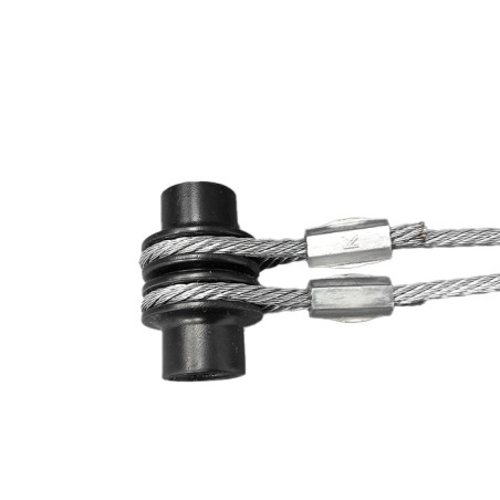 Câble Double Tubauto Ferrure Z longueur 2740mm pour porte de hauteur 2250mm