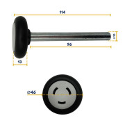 Roulette basse Hörmann pour portes sectionnelles depuis 1999 3047259