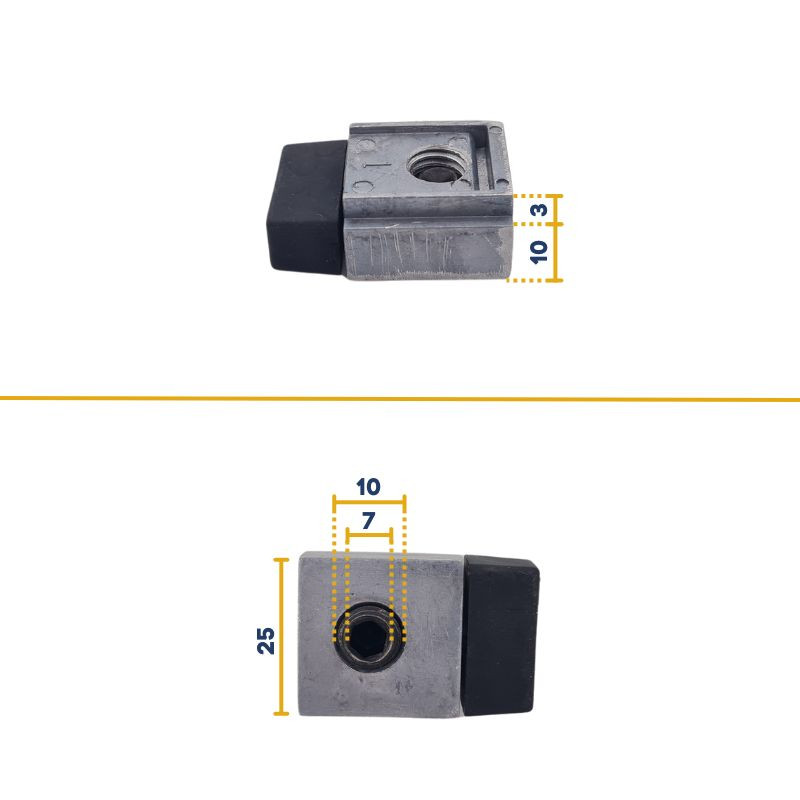 Ferme porte pour blocage de portillon Hörmann 3093395 mesure