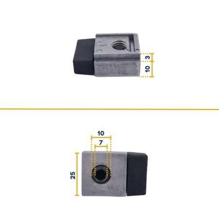 Ferme porte pour blocage de portillon Hörmann 3093395 mesure