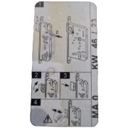 Serrure encastrée à profilé tubulaire pour porte de garage KFV HORMANN 3095108 3050981