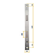 Serrure encastrée réversible pour portillon de porte Hörmann