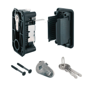 Ensemble d'une serrure à Cylindre Profilé Tubauto pour portes de garage sectionnelles 3088641