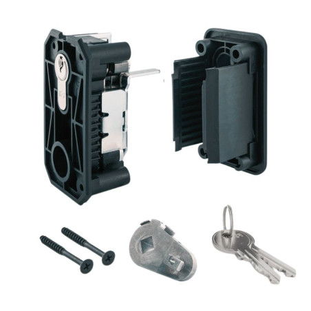 Ensemble d'une serrure à Cylindre Profilé Tubauto pour portes de garage sectionnelles 3088641