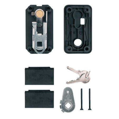 ensemble complet d'une serrure à Cylindre Profilé Tubauto TS 42.5mm pour portes de garage sectionnelles 3088641