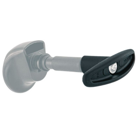 Vue arrière d'une poignée intérieure en T avec pièce d'écartement pour porte de garage Tubauto 3053830