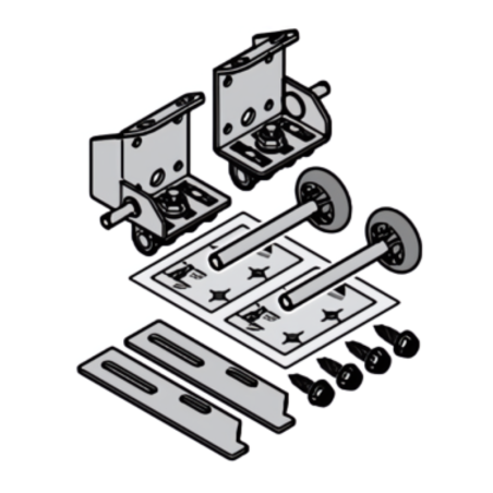 Plaque de base réglable pour portes de garage Tubauto 4022109