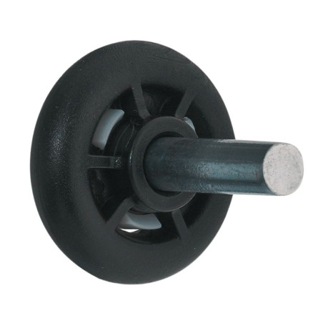 Vue arrière d'une roulette basse pour portes de garage sectionnelles Tubauto 3040311