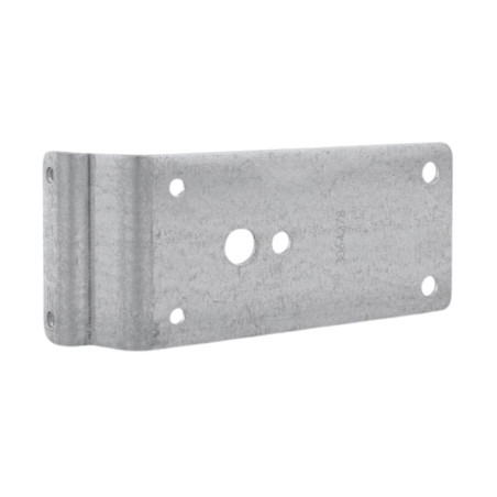 vue allongée plaque d'adaptation Tubauto pour Support Roulette de portes avec portillon 3064278