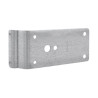 vue allongée plaque d'adaptation Tubauto pour Support Roulette de portes avec portillon 3064278