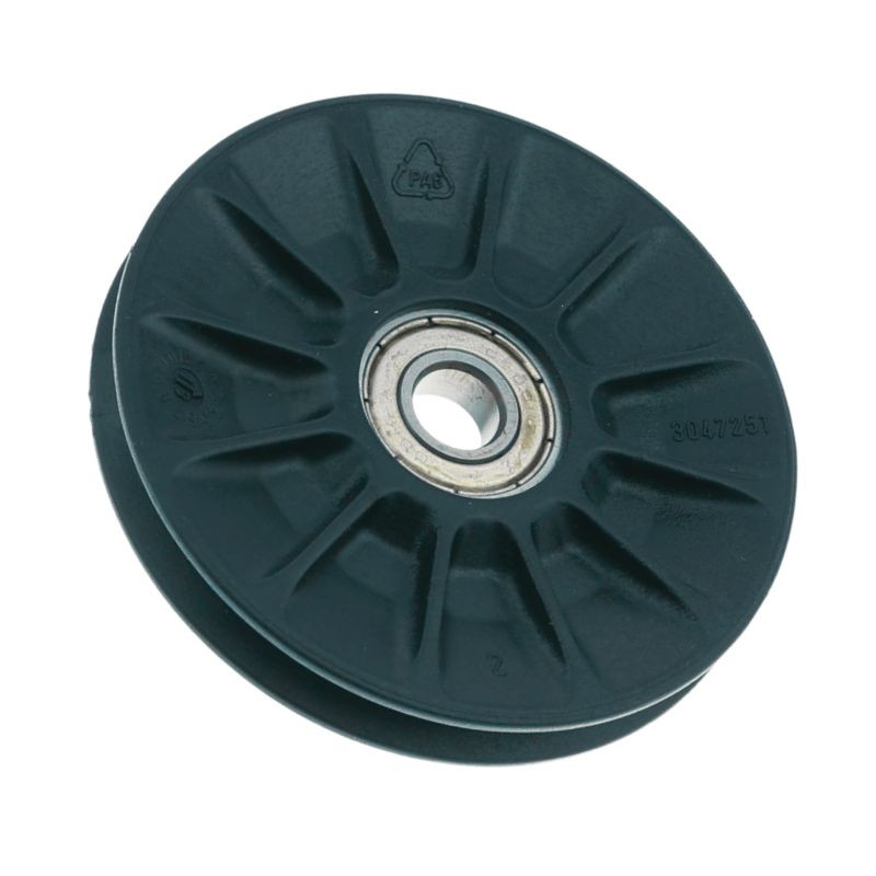 vue de côté d'une poulie de renvoi pour portes de garage sectionnelles Tubauto 3047251