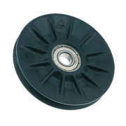 vue de côté d'une poulie de renvoi pour portes de garage sectionnelles Tubauto 3047251