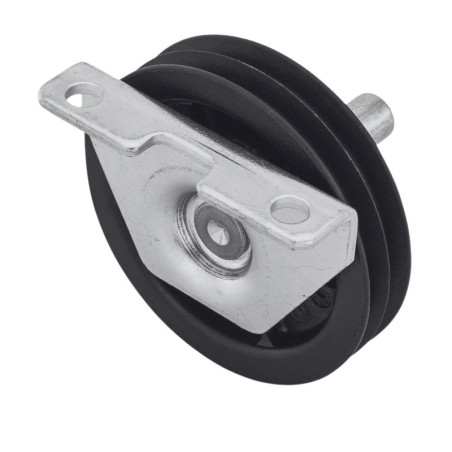 arrière d'une poulie de renvoi de câble Tubauto pour porte sectionnelle à ressorts de traction 3047257