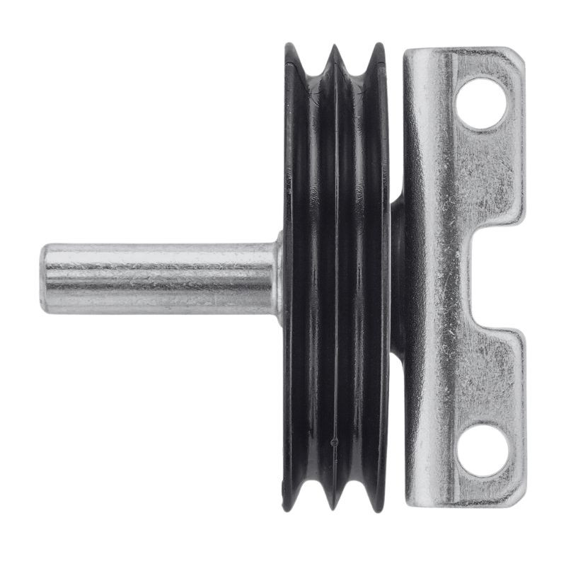 vue de face d'un poulie de renvoi de câble Tubauto pour porte sectionnelle à ressorts de traction 3047257