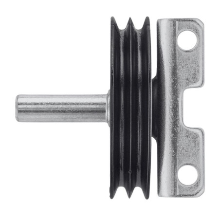 vue de face d'un poulie de renvoi de câble Tubauto pour porte sectionnelle à ressorts de traction 3047257