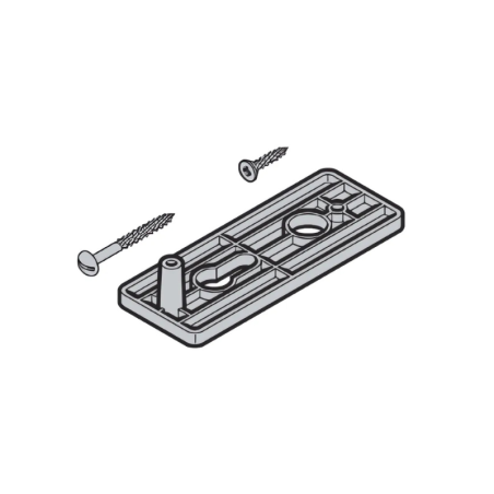 Plaque poignée porte garage basculante Tubauto 1745000