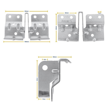 Console de liaison avec pièce d'écartement d'une motorisation de porte de garage Tubauto 438164 438177