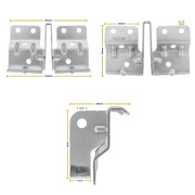 Console de liaison avec pièce d'écartement d'une motorisation de porte de garage Tubauto 438164 438177