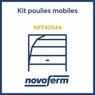 Kit poulies mobiles porte de garage sectionnelle Symphonie Novoferm