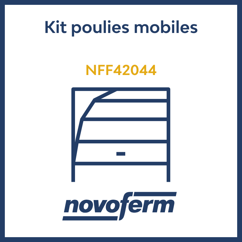 Kit poulies mobiles porte de garage sectionnelle Symphonie Novoferm