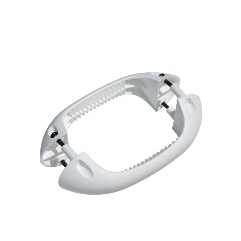 Poignée blanche pour porte de garage sectionnelle ou coulissante