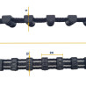 Sangle Crantée pour motorisation Procom 7, 10, 20 et 30 pour porte de garage Tubauto