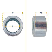 Bague pour roulette épaisseur 7,5mm de porte de garage