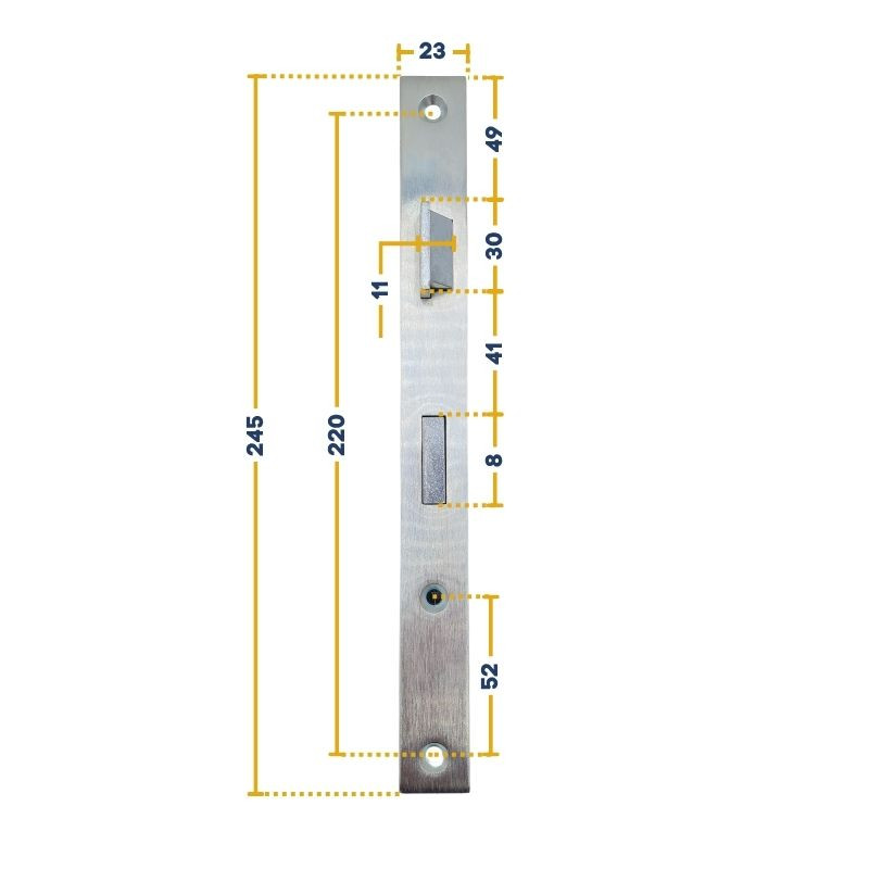 Serrure pour portillon d'une porte de garage basculante Hörmann 874424