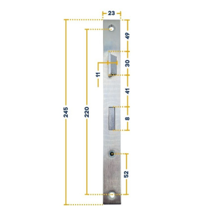 Serrure pour portillon d'une porte de garage basculante Hörmann 874424